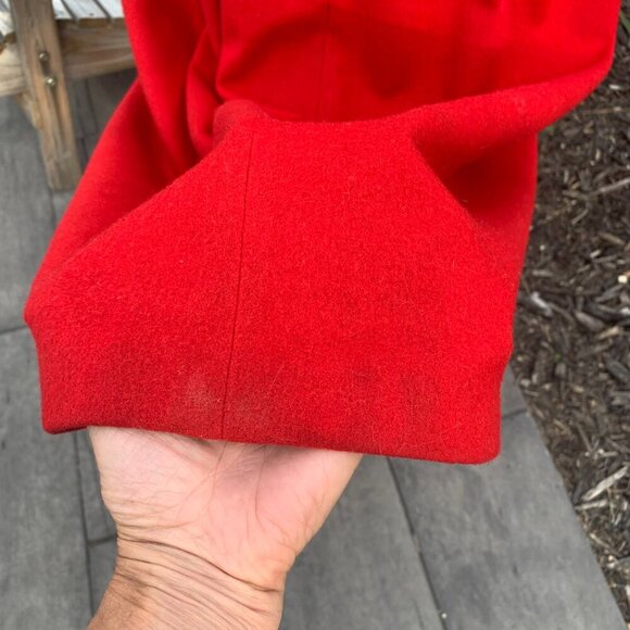 Vintage Votre Nom Penny Lane Coat Wool Faux Fur Double Breasted Overcoat - Picture 12 of 16